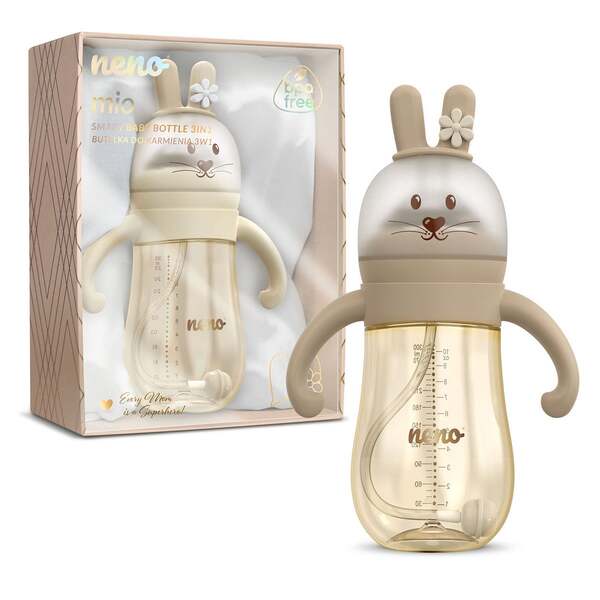 NENO Feeding Bottle MIO 3-In-1 Brown 300ml