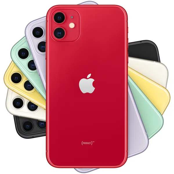 Kunnostettu iPhone 11 64 Gt -puhelin, Punainen (Tyydytt&auml;v&auml; kunto)