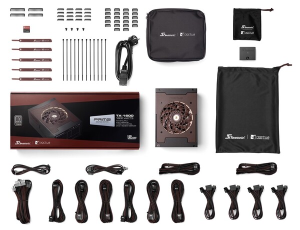 Seasonic PRIME TX-1600 Noctua Edition ATX 3.1 - strömkälla, 80 Plus Titanium Seasonic PRIME TX-1600 Noctua Edition ATX 3.1 - strömkälla, 80 Plus Titanium
