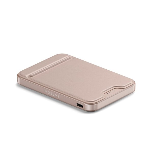 Satechi Qi2 5K magnetisk powerbank med stativ - Desert Rose