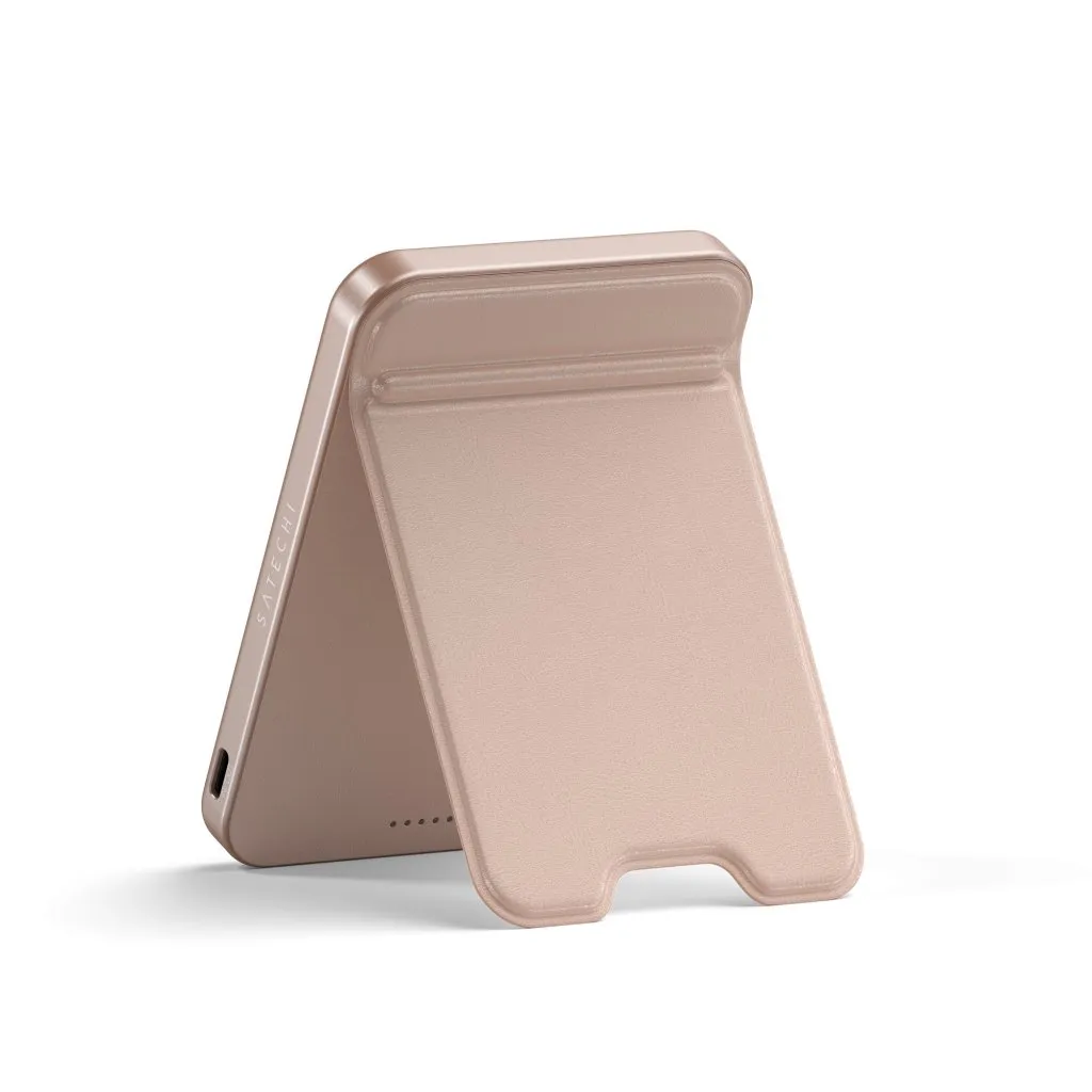 Satechi Qi2 5K - magnetic power bank with Stand - Desert Rose
