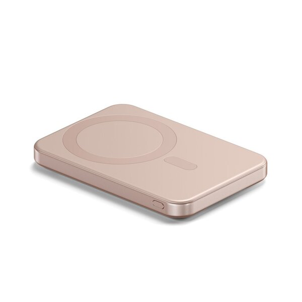 Satechi Qi2 5K magnetisk powerbank med stativ - Desert Rose