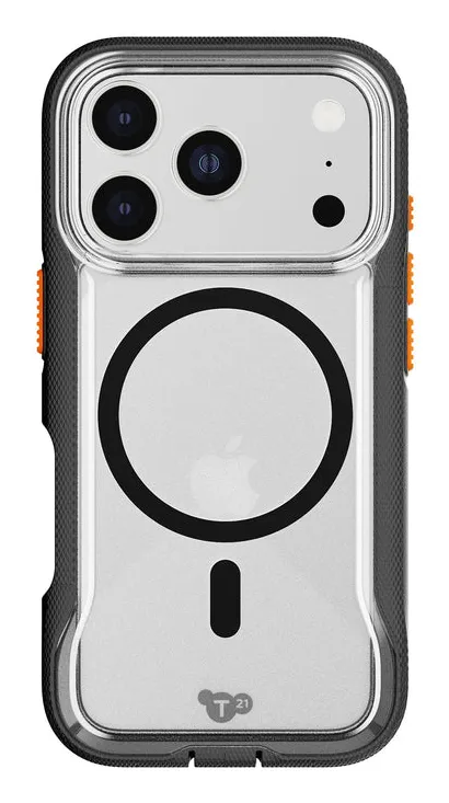 Tech21 Evo Clear MagSafe fodral f&ouml;r iPhone 17 Pro, transparent