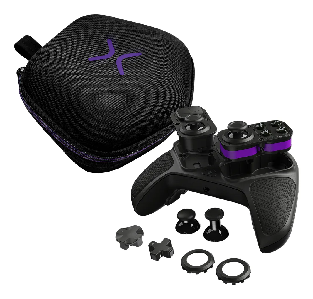 Turtle Beach Victrix Pro BFG Reloaded tr&aring;dl&ouml;s och tr&aring;dbunden handkontroll f&ouml;r PC - gr&aring;