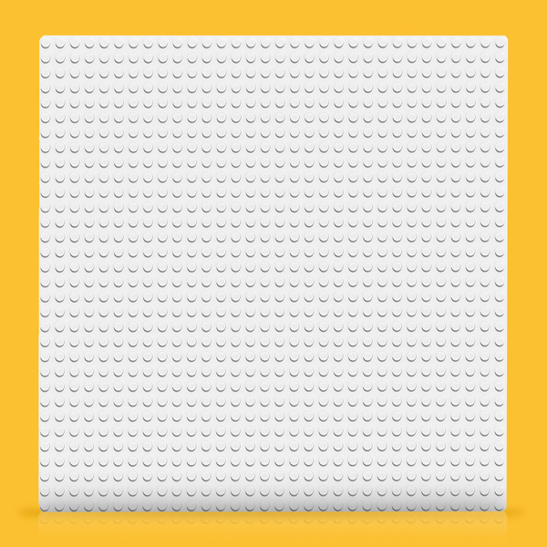 Lego Classic -Valkoinen rakennuslevy 11010