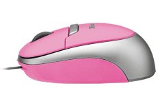 Trust Retractable Optical Mini Mouse Pink