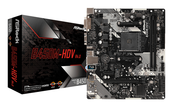 ASRock B450M HDV R4 mATX - motherboard