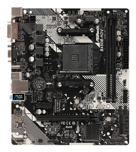 ASRock B450M HDV R4 mATX - motherboard