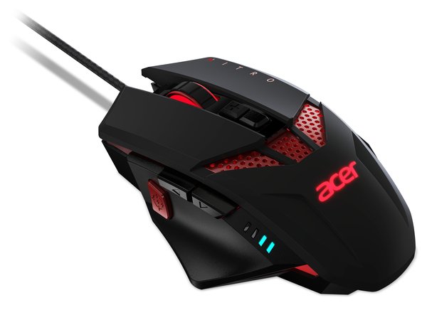 Acer Nitro RGB -pelihiiri, Musta