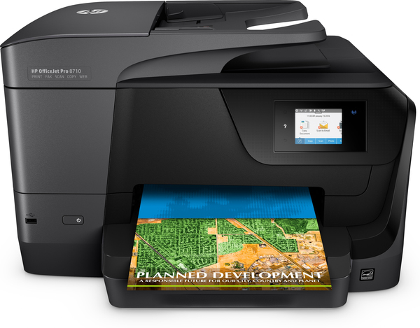 HP OfficeJet Pro 8718 Duplex, LAN/Wi-Fi, A4 - f&auml;rgbl&auml;ckstr&aring;leskrivare