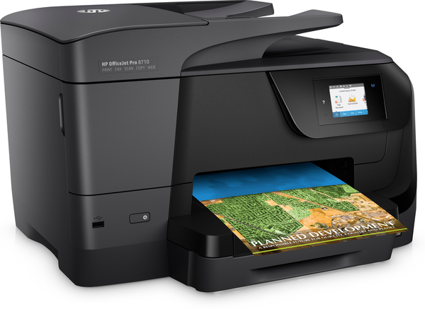 HP OfficeJet Pro 8718 Duplex, LAN/Wi-Fi, A4 - f&auml;rgbl&auml;ckstr&aring;leskrivare