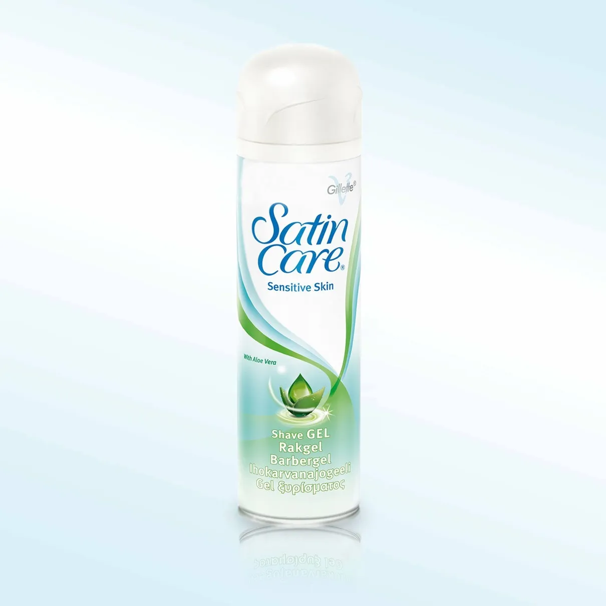 Gillette Satin Care Sensitive Skin Aloe Vera Glide 200 ml - shaving gel