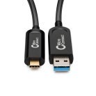 MicroConnect Premium Optic USB-C - USB-A 3.2 - kabel, Svart, 10m