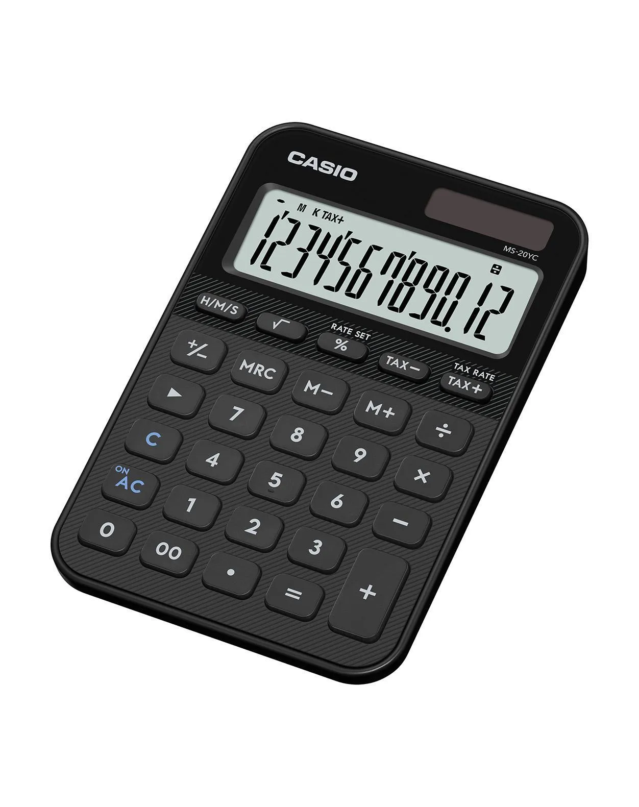 Casio MS-20YC 12-digit Desktop Calculator (Black)