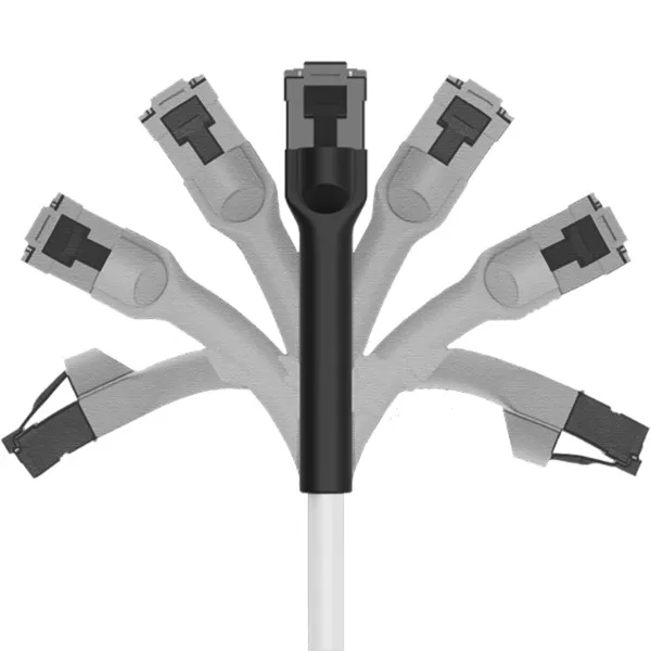 Deltaco Cat6a U/UTP Bendable - network cable, 1 m, White