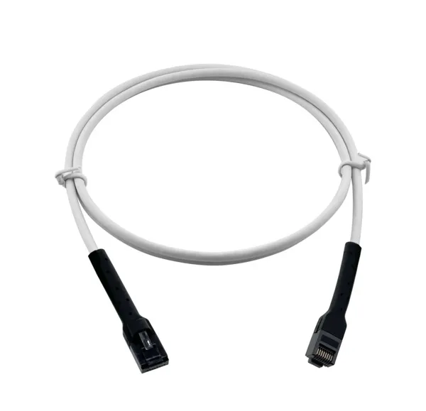 Deltaco Cat6a U/UTP Bendable - network cable, 1 m, White