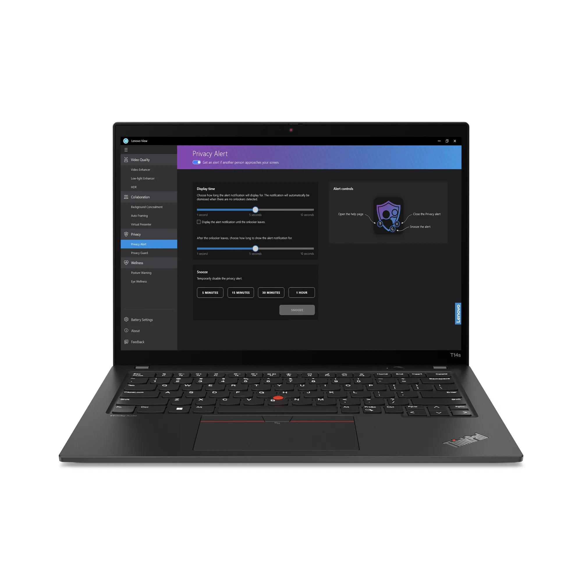 Lenovo ThinkPad T14s Gen 4 14&quot; WUXGA, AMD Ryzen 5 PRO 7540U, 16GB RAM, 512GB SSD, Win 11 Pro - notebook, Black