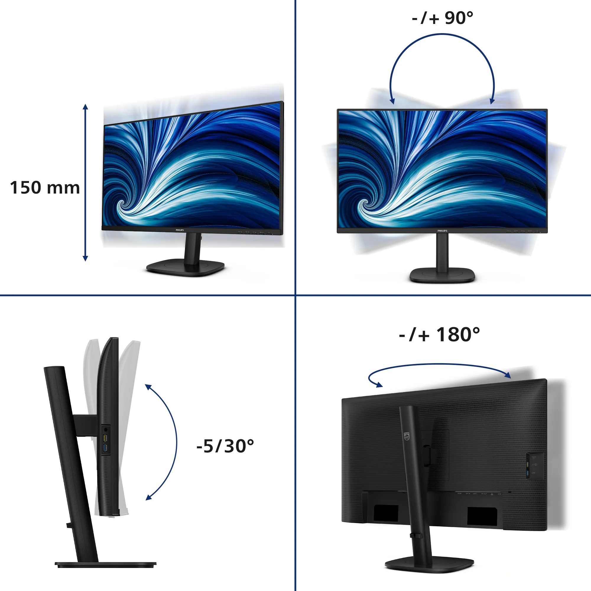 Philips 27&quot; 27B2U3601/00 QHD, IPS - monitor