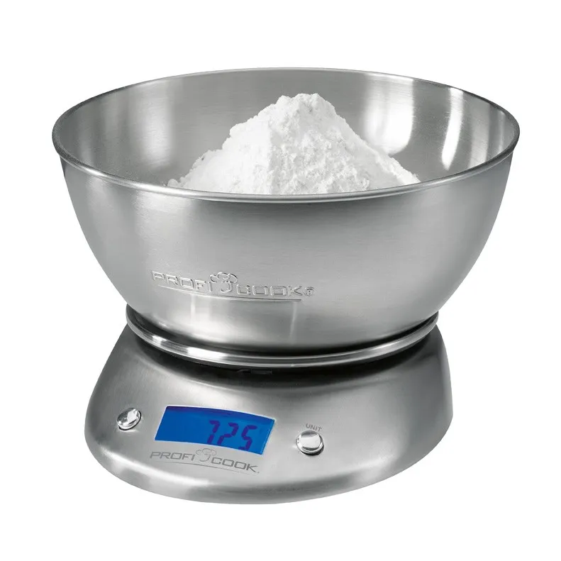 ProfiCook PC-KW 1040 Kitchen Scale, 5 kg, 1 g, Stainless Steel