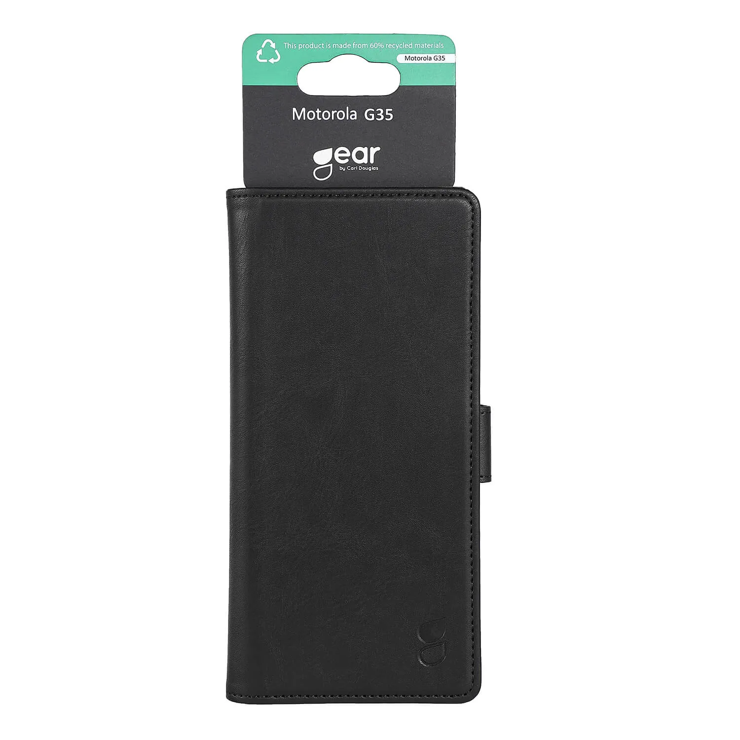 GEAR Classic 3 Card Recycled pl&aring;nboksfodral Moto G35, svart