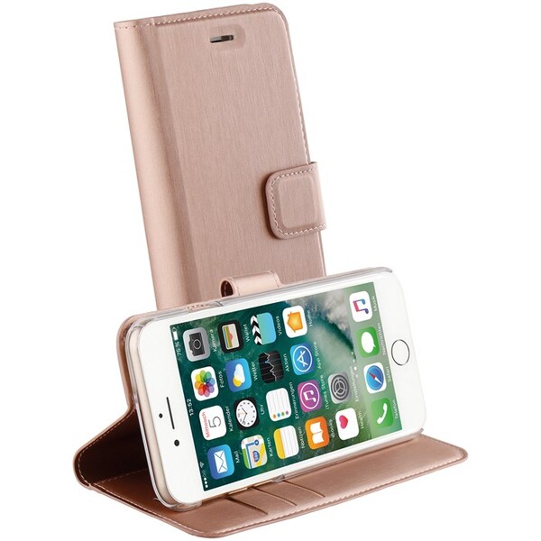 VIVANCO Wallet View Case iPhone 8/7/6 Rose Gold
