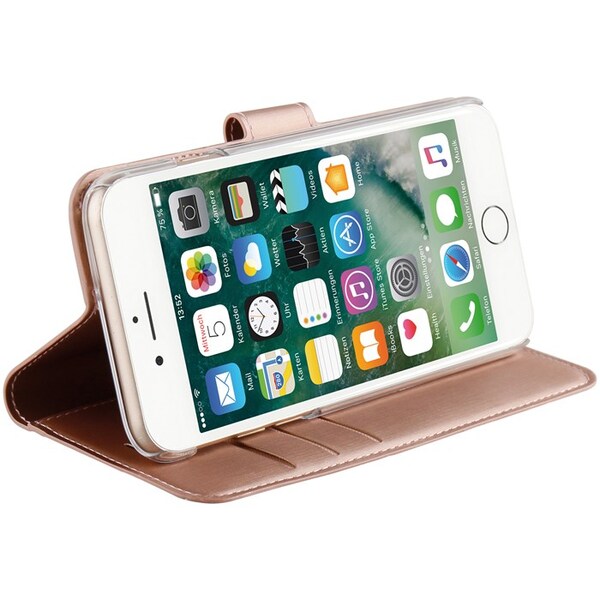 VIVANCO Wallet View Case iPhone 8/7/6 Rose Gold