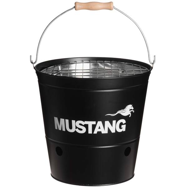Mustang Party Bucket -p&ouml;yt&auml;hiiligrilli, 19 cm, musta