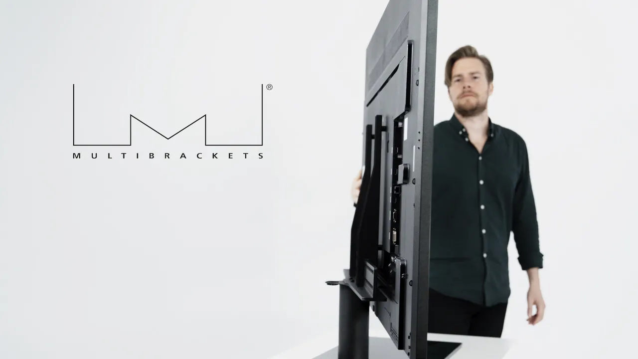 Multibrackets M VESA Tablestand Turn Large - Teline tuotteelle LCD nestekiden&auml;ytt&ouml; / plasma TV - musta -n&auml;yt&ouml;n koko: 46"-60" - p&ouml;yt&auml;malli