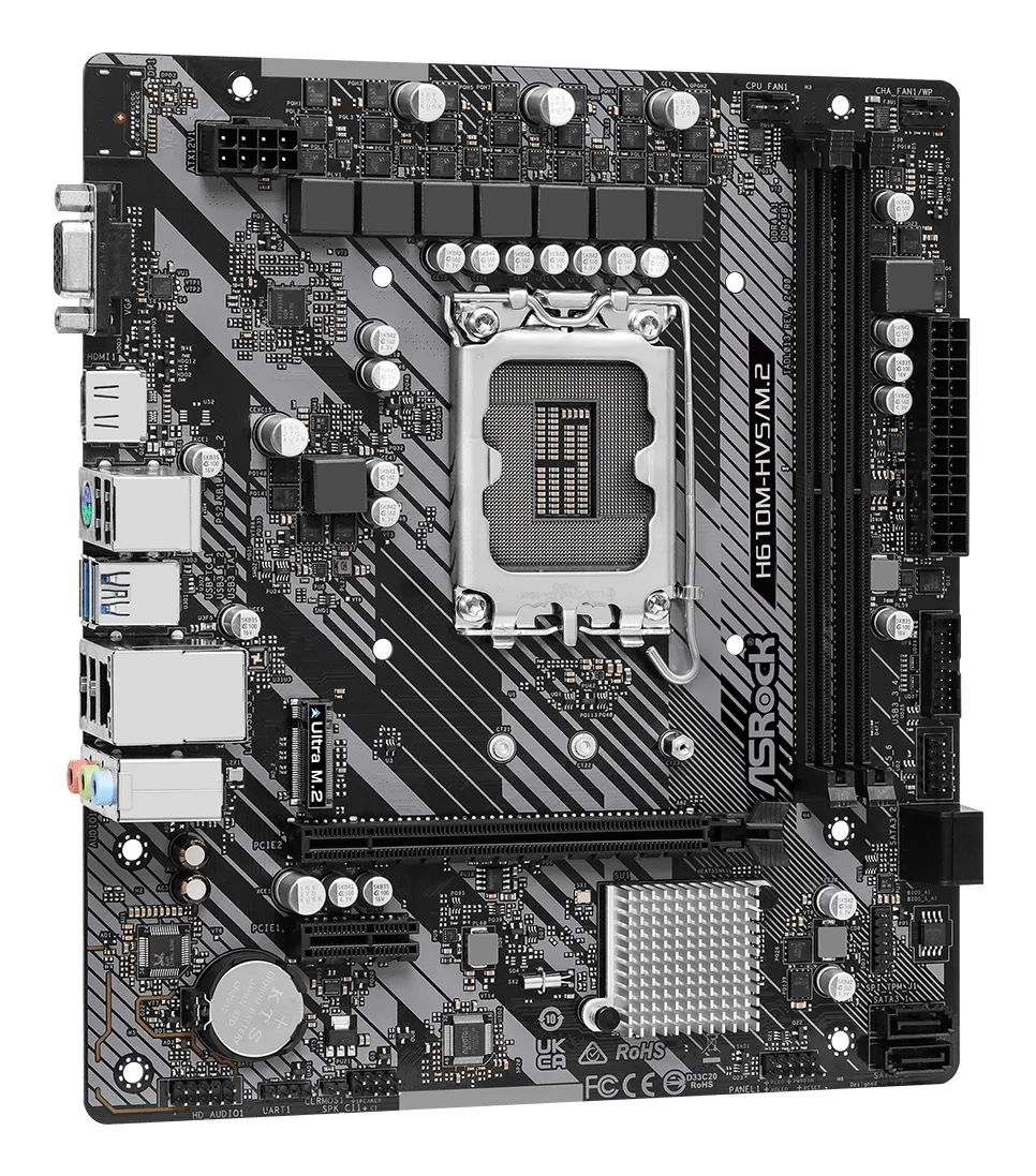 ASRock H610M-HVS/M.2 R2.0 mATX-emolevy