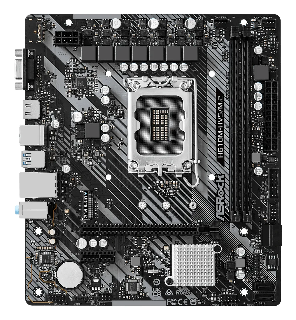 ASRock H610M-HVS/M.2 R2.0 mATX-emolevy