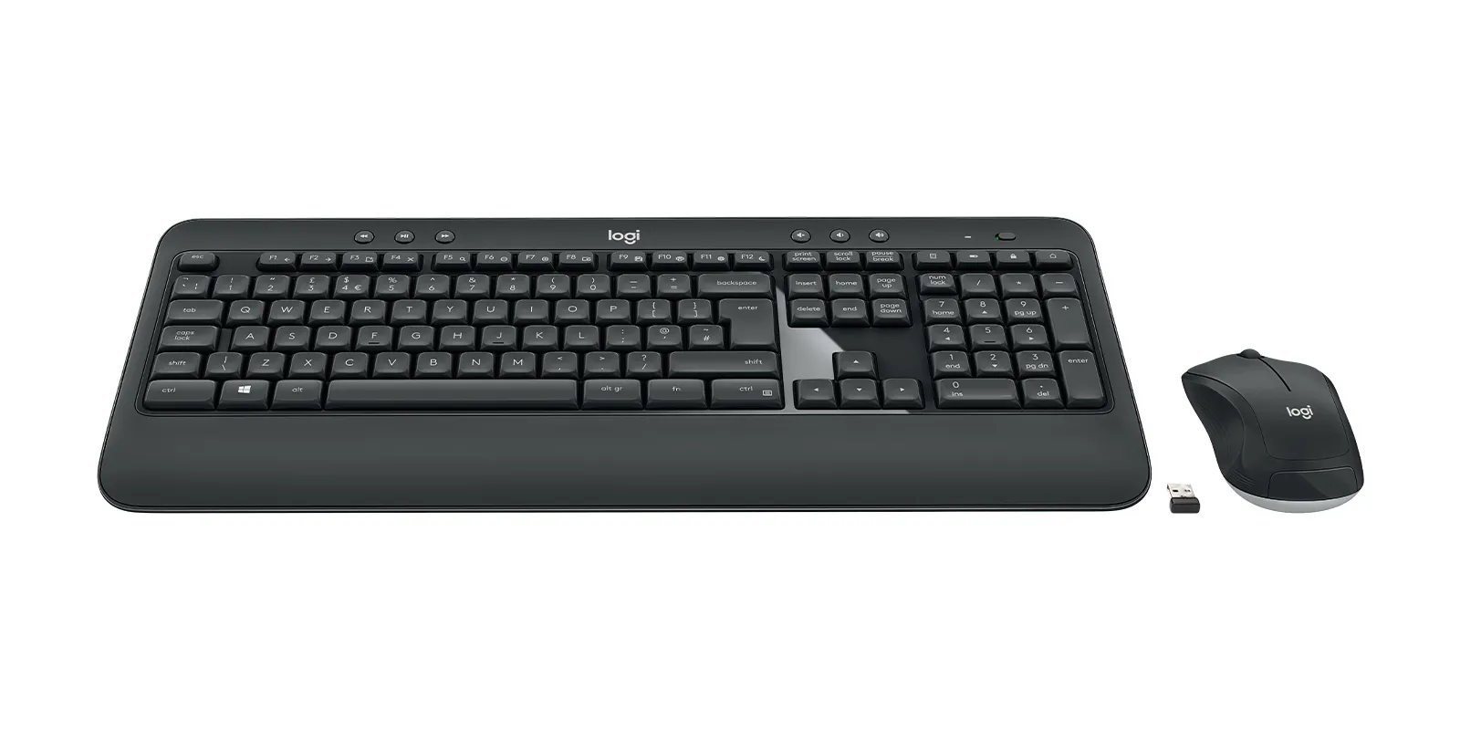 Logitech MK540 Advanced Wireless Ergonomic Keyboard and Mouse, Black