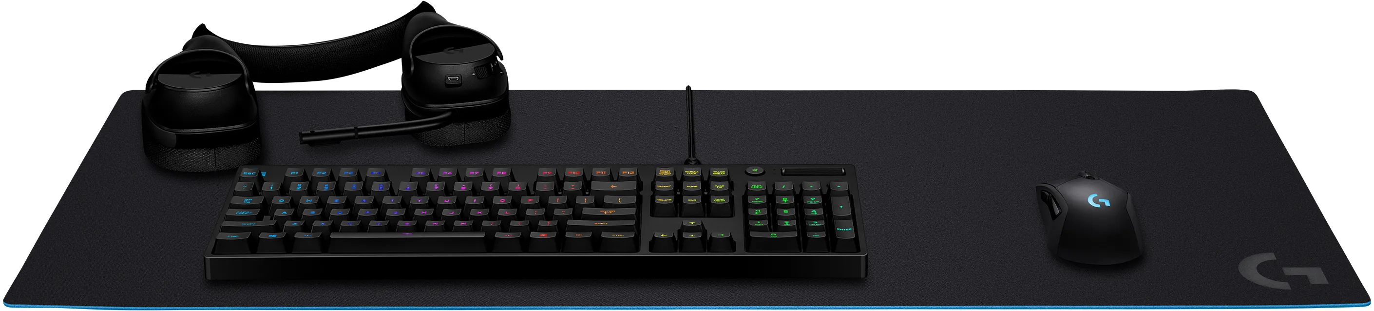 Logitech G840 XL Gaming Mousepad, 900x400 mm, Black