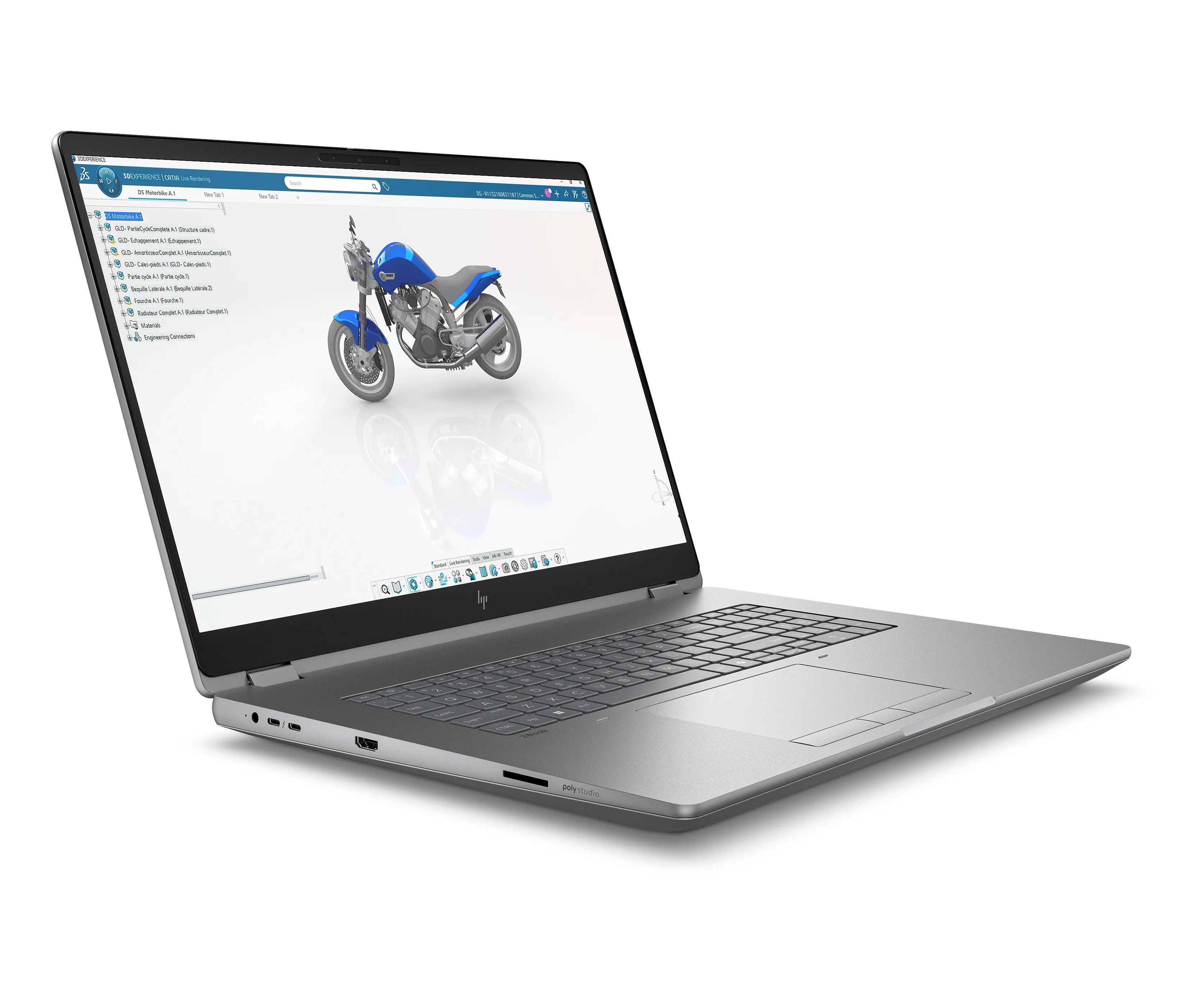 HP ZBook Fury G1i 18" Ultra 9 285HX, 64 GB, 2 TB, RTX Pro 5000 Blackwell, Win 11 Pro - b&auml;rbar dator, silver