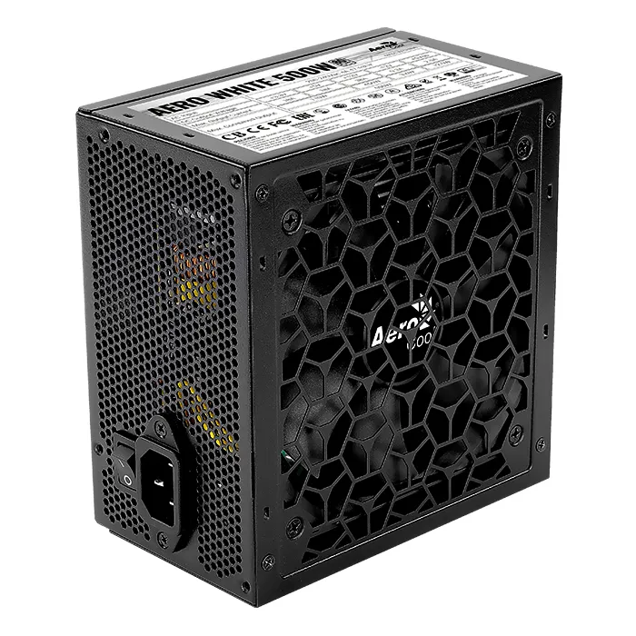 Aerocool Aero 500W - strömkälla, 80 Plus White Aerocool Aero 500W - strömkälla, 80 Plus White