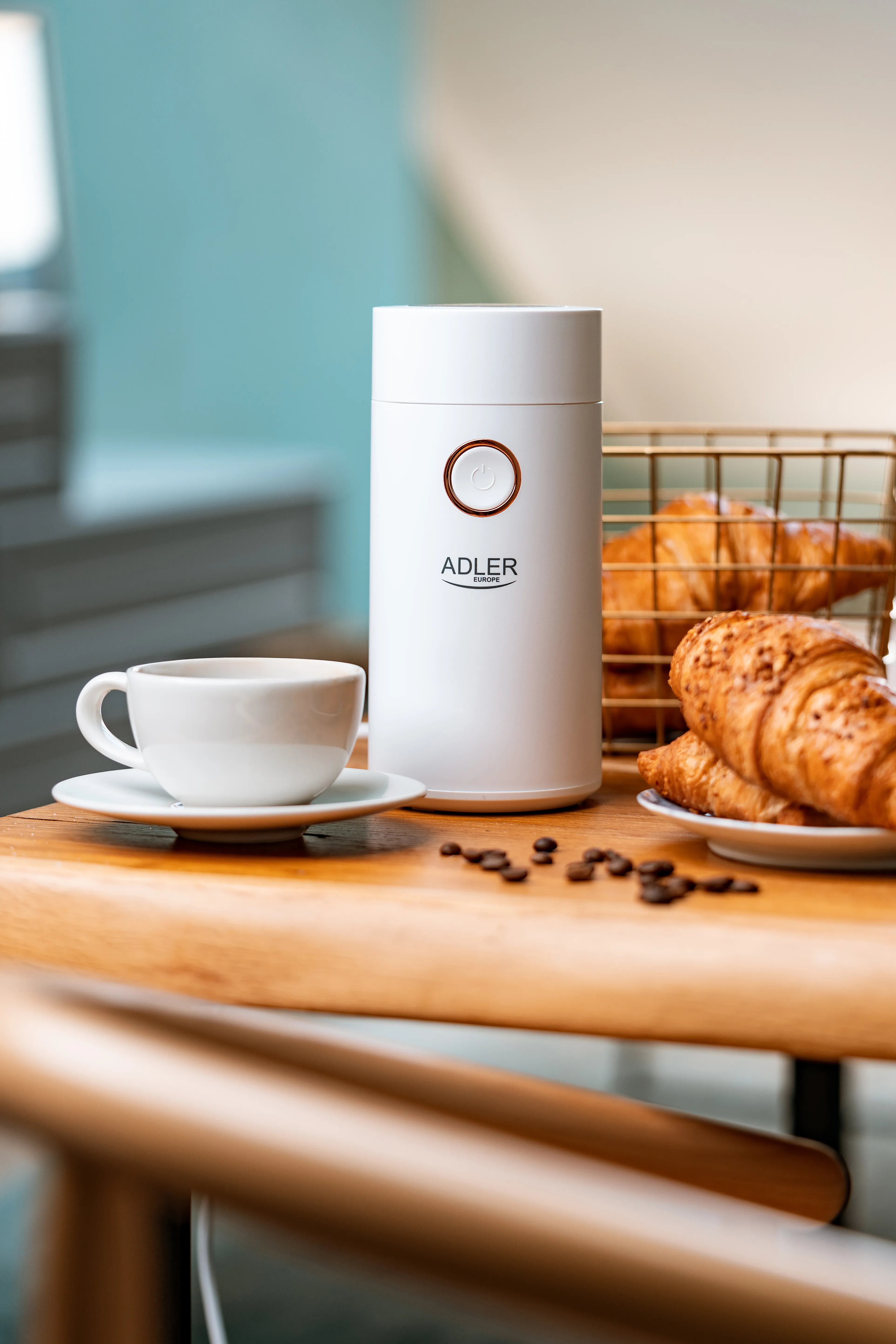 Adler AD 4446wg Coffee Grinder 75g, White