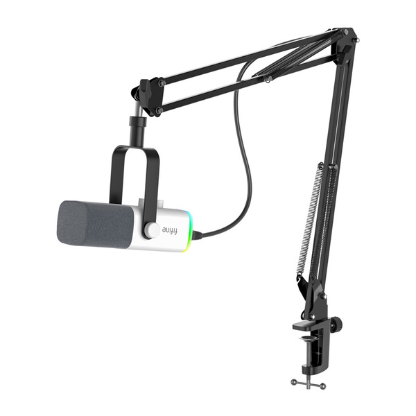 FIFINE AM8TW, USB/XLR, dynamisk mikrofon, vit