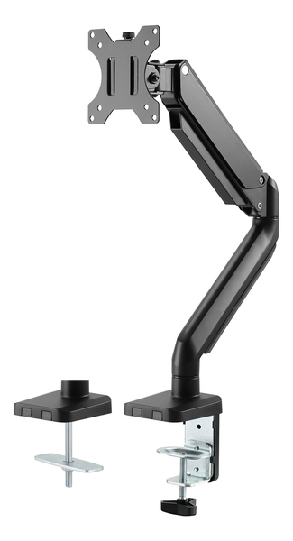 Deltaco Office Premium Gas Spring - monitor arm, black, 17&quot;-32&quot;, 8Kg