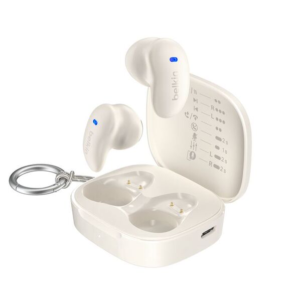 Belkin SoundForm Anywhere -langattomat nappikuulokkeet, kerma