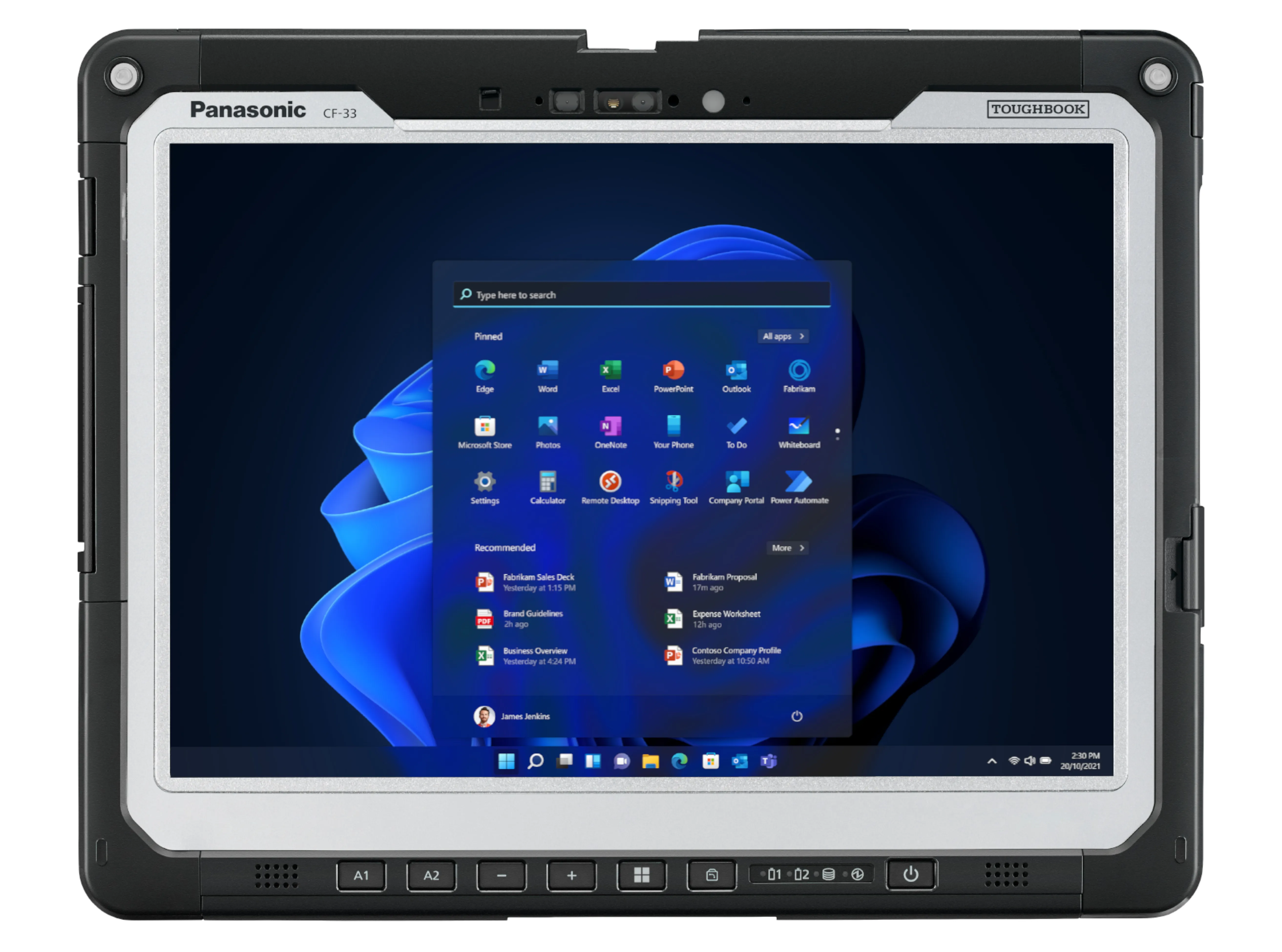 Panasonic TOUGHBOOK CF-33YAAACB4 12", 16 Gt, 512 Gt, Win 11 Pro -kannettava, musta