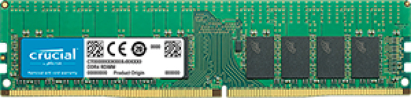 Crucial - DDR4 - 16 GB - DIMM 288 nastaa - 2666 MHz / PC4-21300 - CL19 - 1.2 V - rekister&ouml;ity - ECC