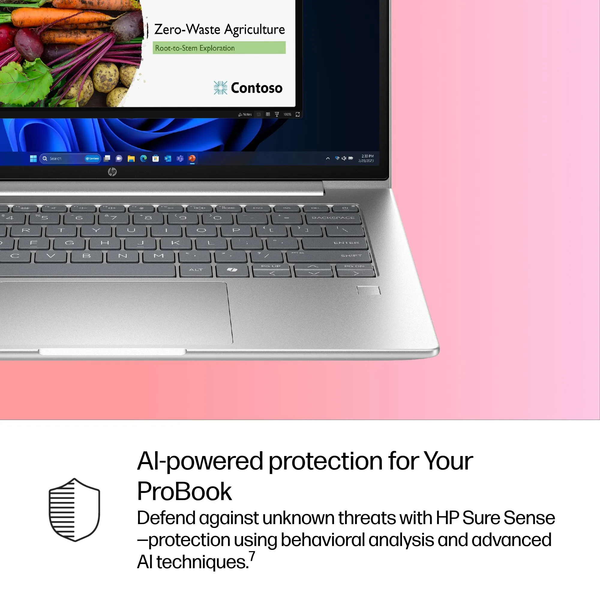 HP 14" Ultra 7 255U, 32 GB, 512 GB, Win 11 Pro - b&auml;rbar dator, silver