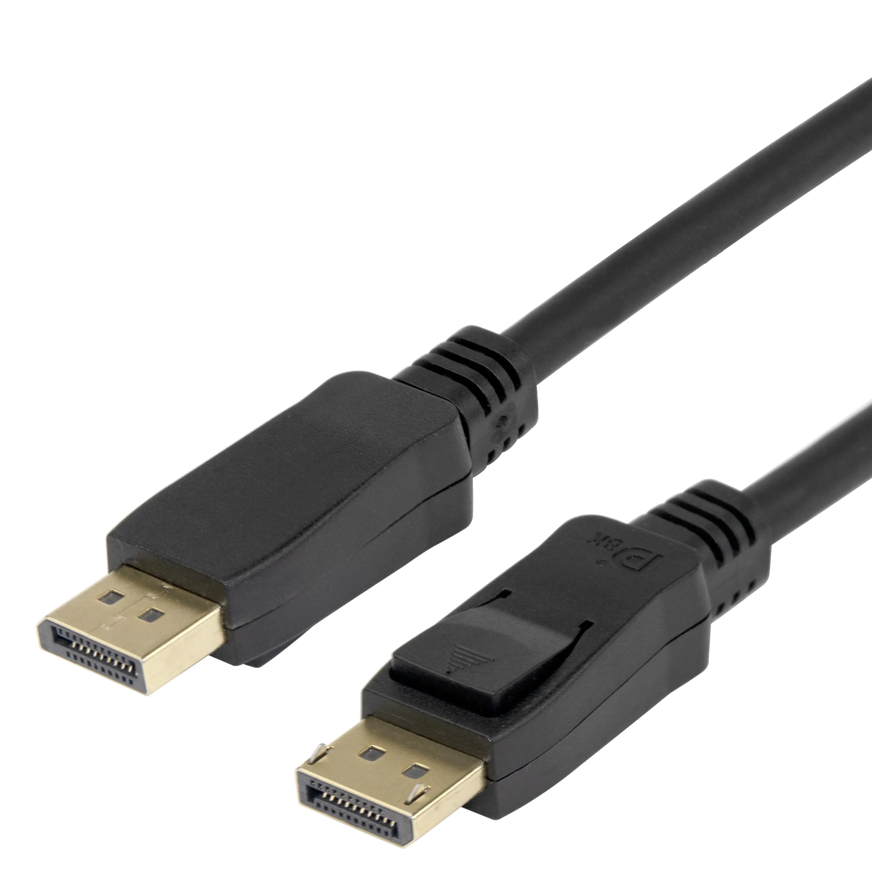 Deltaco DisplayPort - DisplayPort 1.4 Flex -kaapeli, Musta, 2m