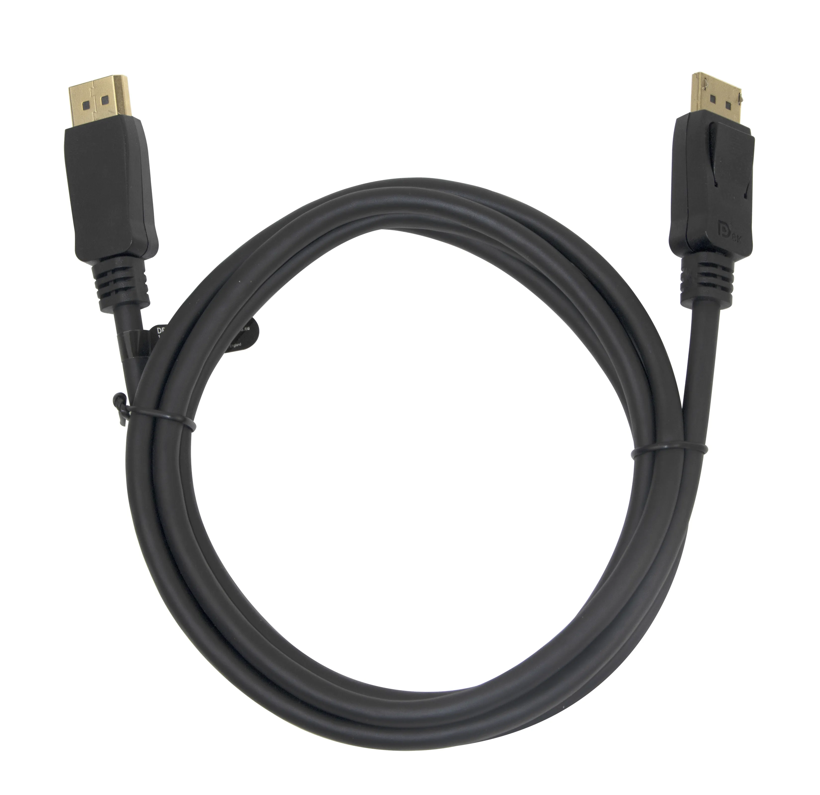 Deltaco DisplayPort - DisplayPort 1.4 Flex -kaapeli, Musta, 2m