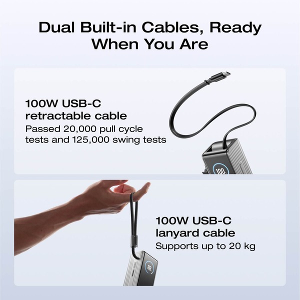 Ecoflow RAPID 25K 100/170w Build-in cable, black