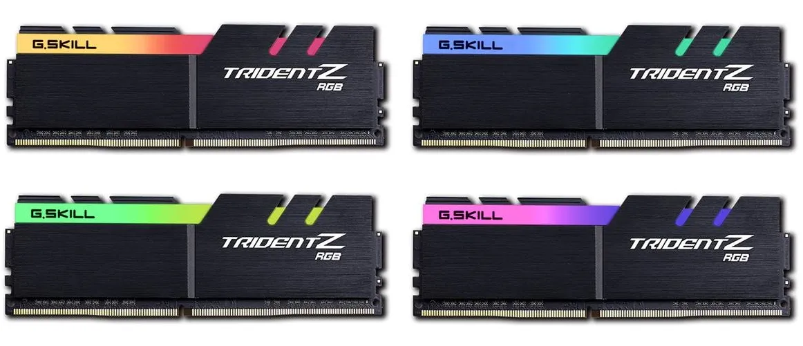G.SKILL Trident Z RGB 32GB (4 x 8GB) DDR4 3600 MHz, CL17 Memory (XMP)