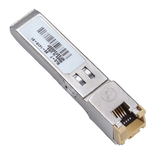 Cisco 1000BASE-T SFP (RJ45) Transceiver Module for Category 5 copper wire.
