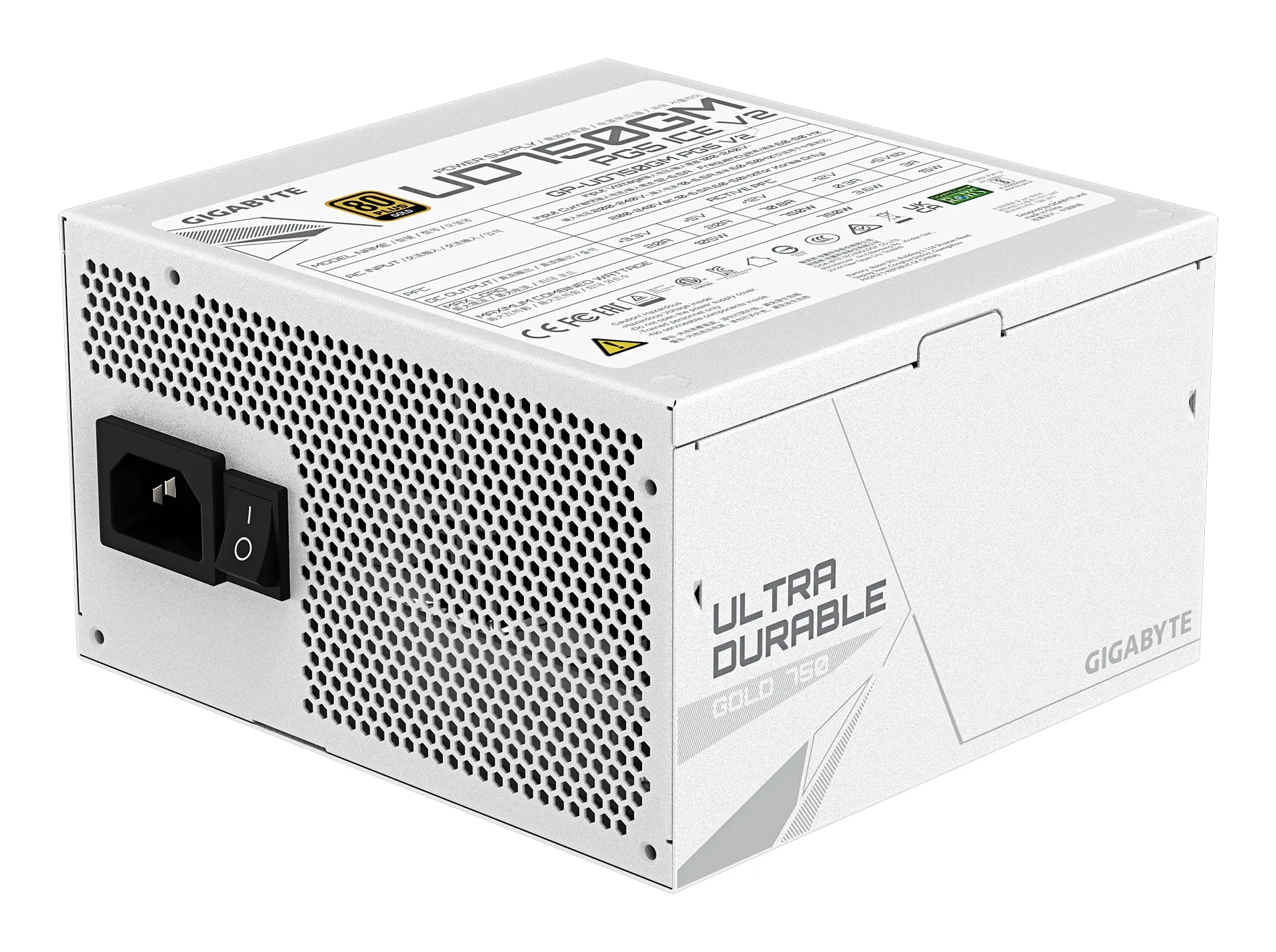 Gigabyte UD750GM PG5 V2 ICE 750W - PSU, 80 Plus Gold
