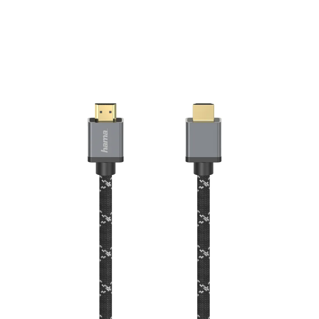 HAMA Ultra High Speed HDMI 2.1 cable, 8K, HDR, Ethernet, ARC, 1 m, Black, grey