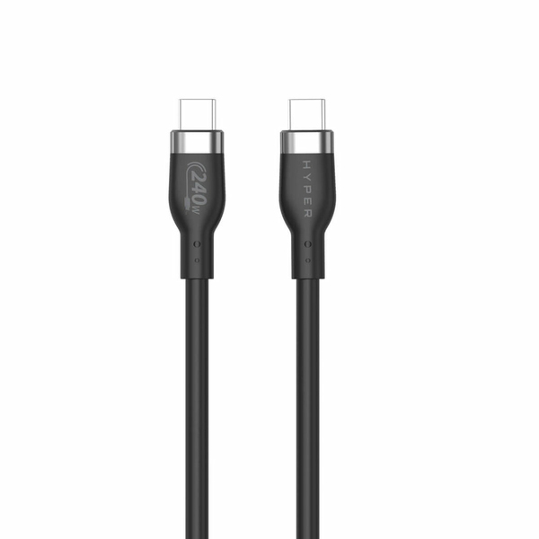 Targus HyperJuice USB-C – USB-C kabel, 240 W, 1 m, svart