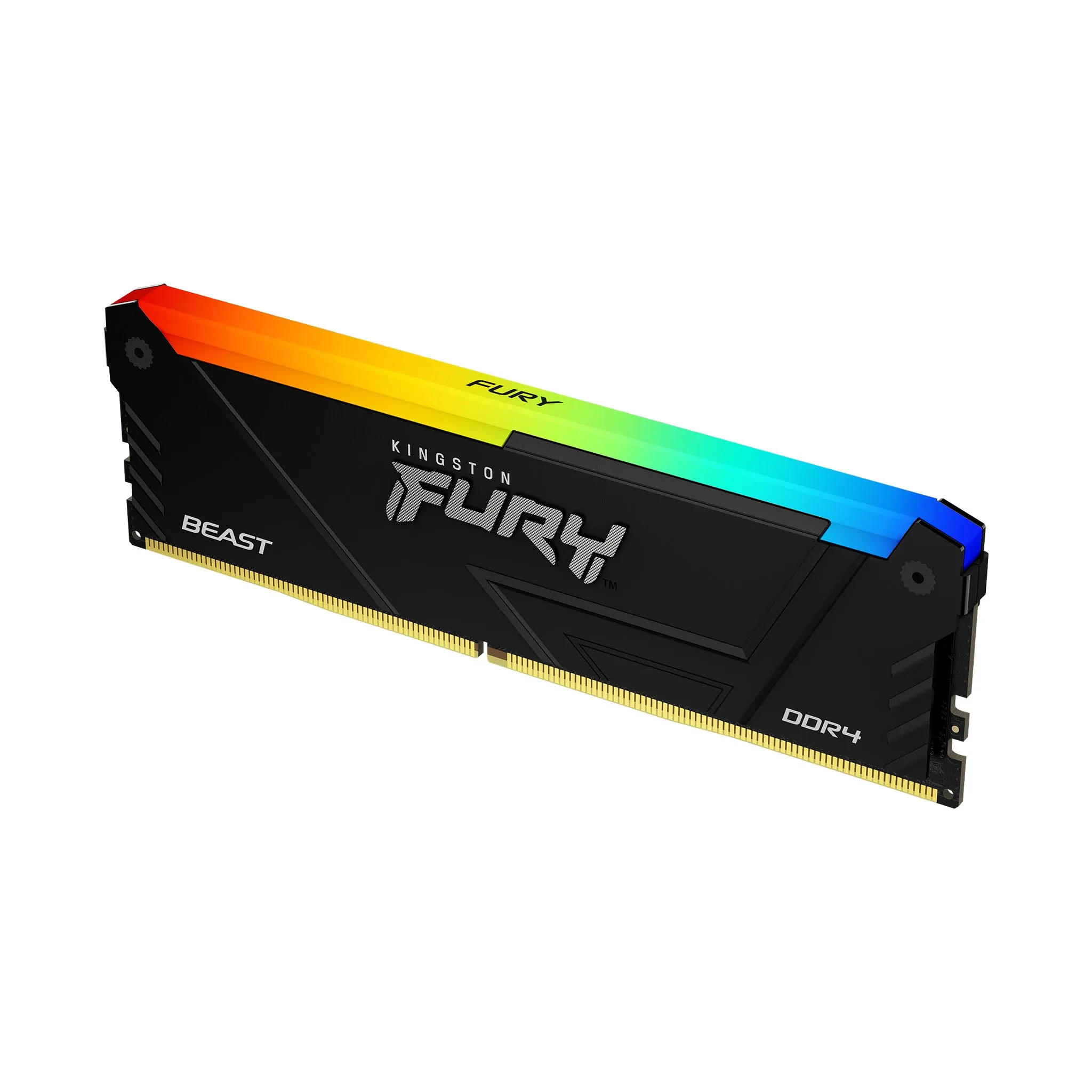 Kingston FURY Beast RGB 16GB (1 x 16GB) DDR4 3200 MHz, 1Gx8, CL16 - memory, Black